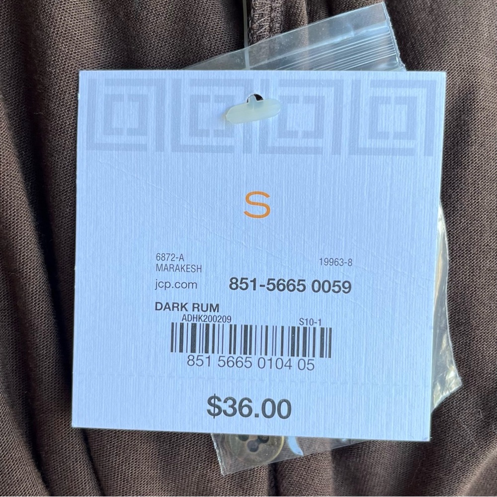•Liz Claiborne• NWT Long Open Vest/Sleeveless Duster - Size Small - Picture 8 of 9